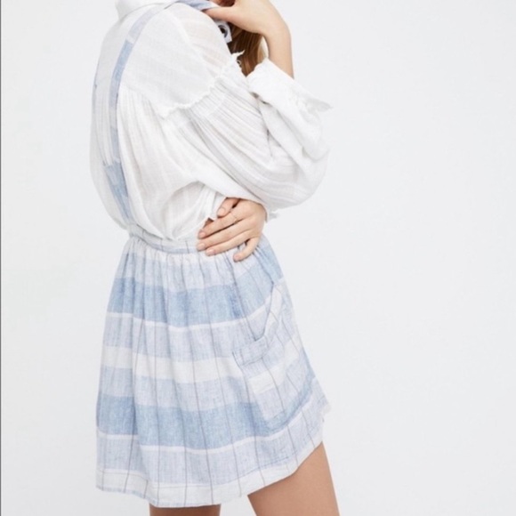 Free People Plaid Breeze Suspender Dress - Picture 2 of 9